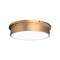 Dweled York 12in LED Flush Mount 3000K in Aged Brass FM-450 - alternate 1